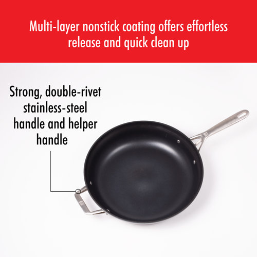 ZWILLING J.A. Henckels Zwilling Motion Hard Anodized 5qt Aluminum Nonstick Deep Frying Pan